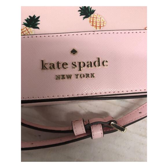 Kate Spade New York Staci Square Pineapple Printed Crossbody Bag Women's EUC - Picture 2 of 10